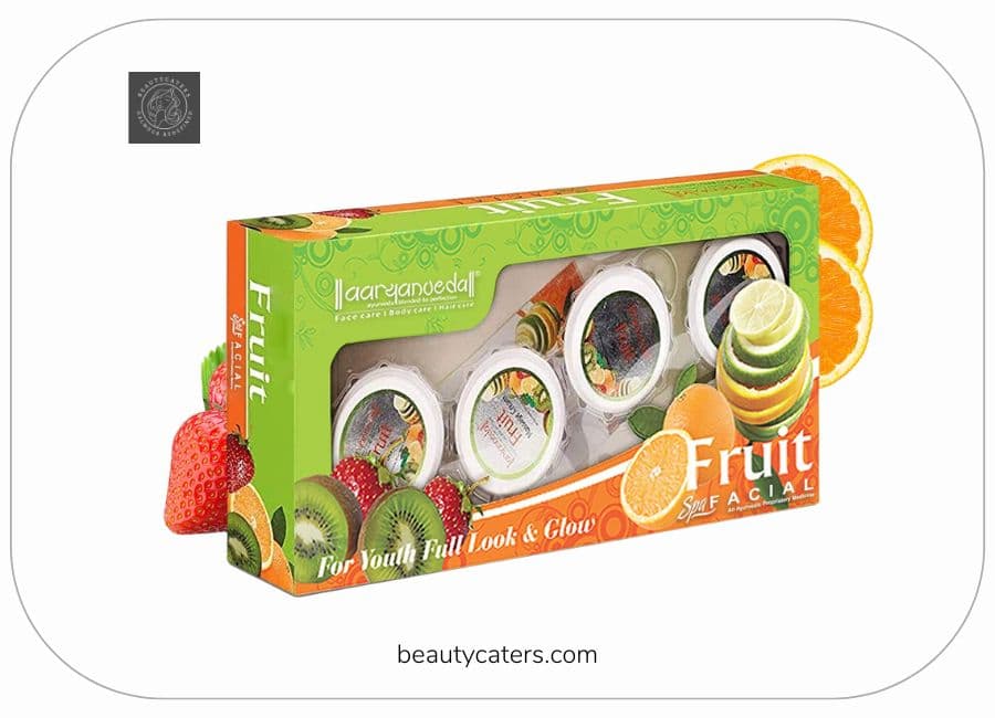 Aryanveda fruit facial kit for dry skin in India