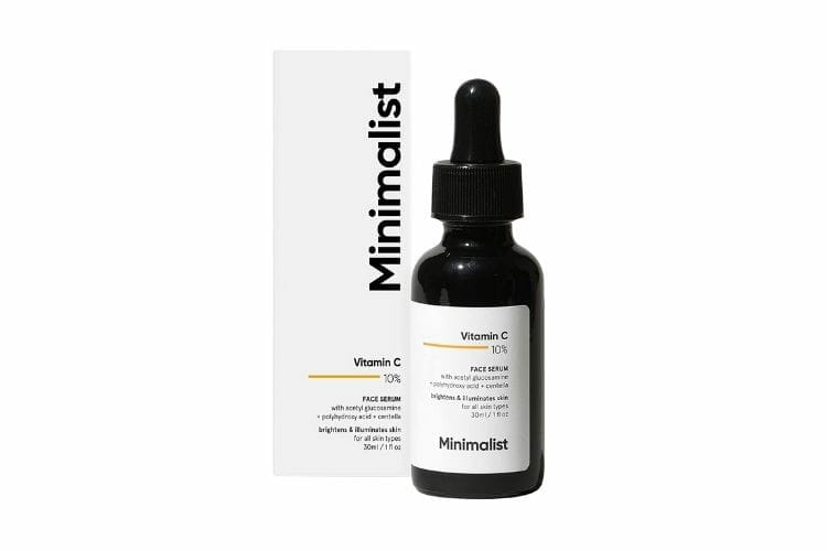 Minimalist Vitamin C serum for dry skin