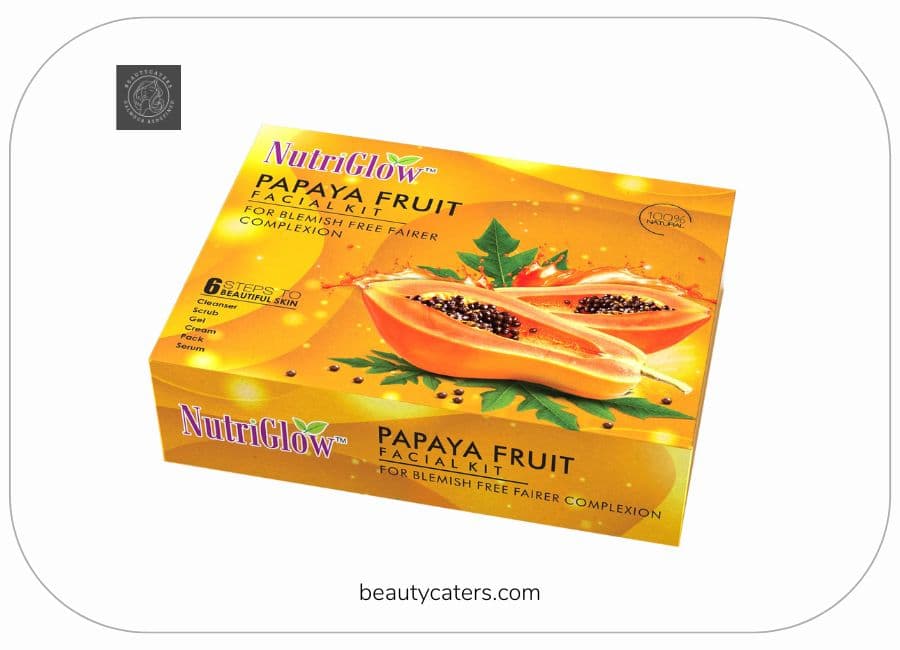 Nutri glow papaya facial kit for aging skin