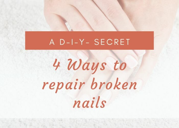 how to repair a broken nail at home