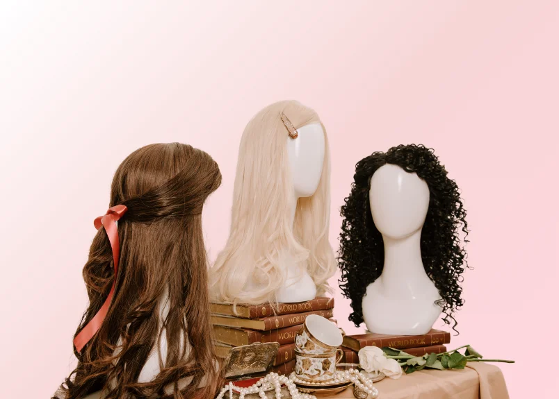 Drying wig on wig stand