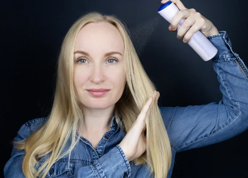 Can you bleach hair with dry shampoo in it?