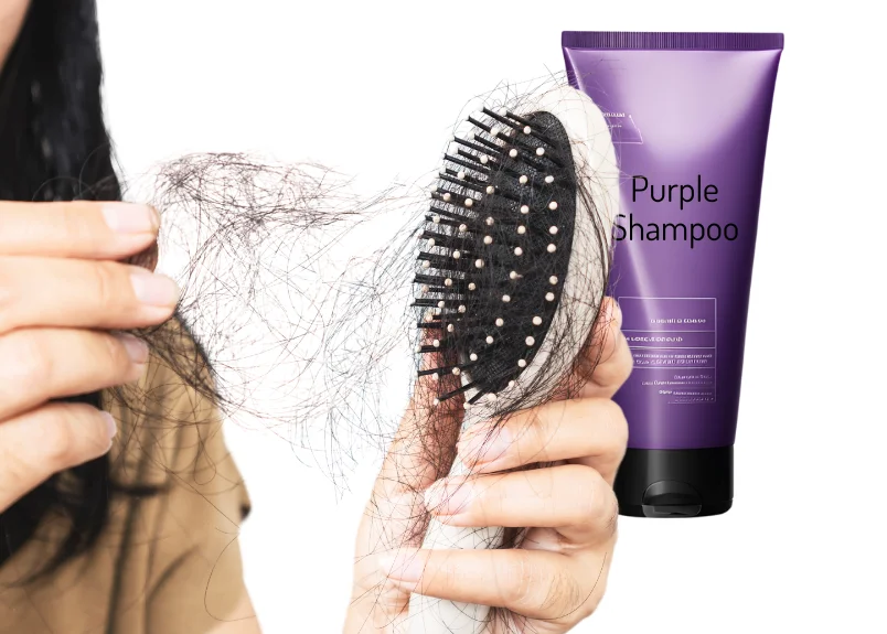 Can purple shampoo cause hair loss?