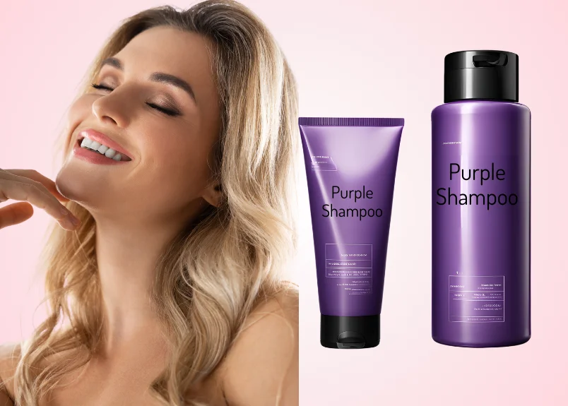 Shiny cooler blonde-benefits of purple shampoo