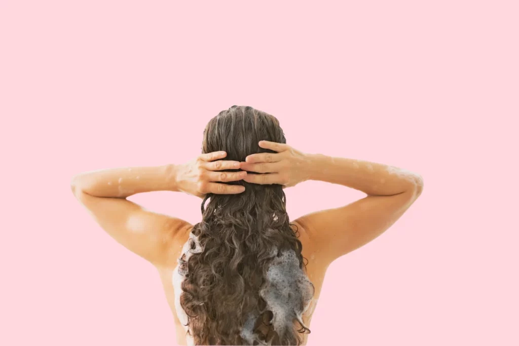 Double shampoo method on removing hair oil