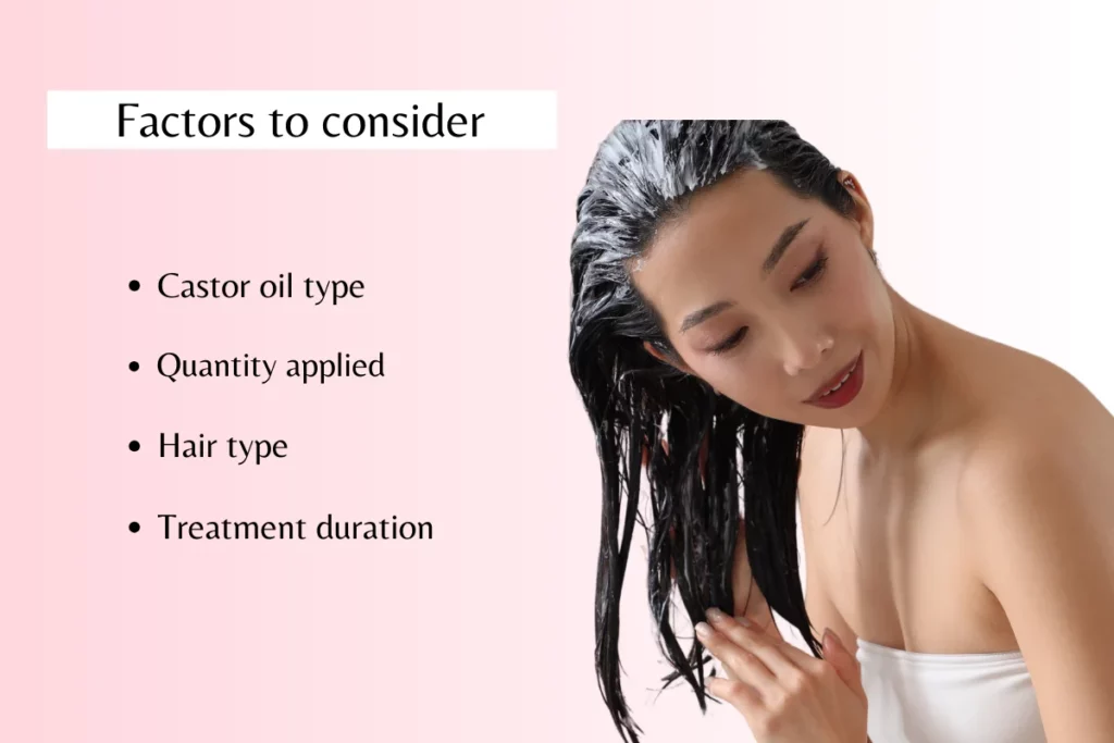 Factors to consider for castor oil removal from hair