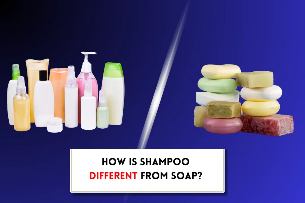 How is shampoo different from soap?