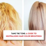 How to tone down hair color that is too bright?