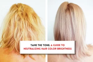 How to tone down hair color that is too bright?