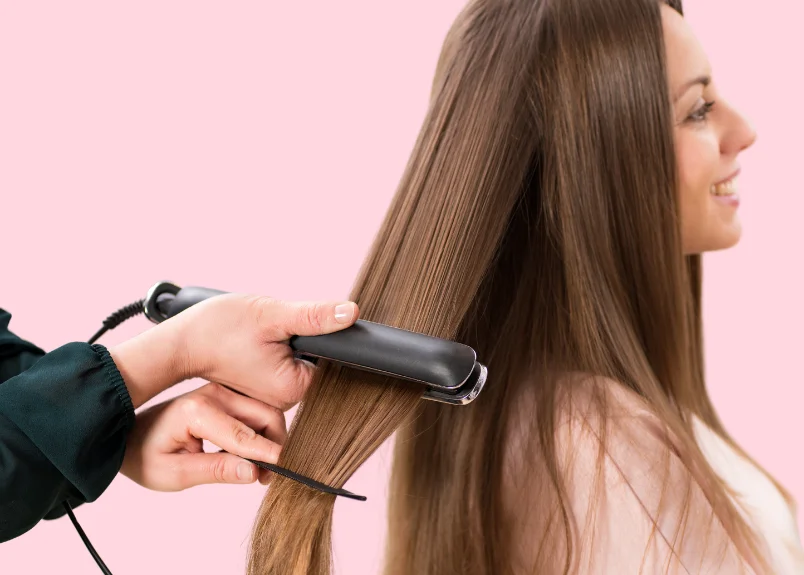 Woman having Keratin treatment