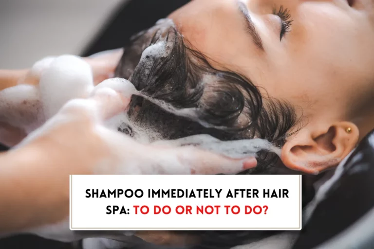 Can I wash my hair with shampoo after hair spa?