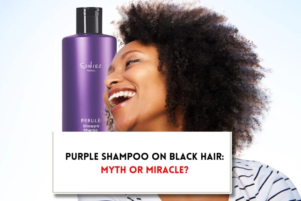 What does purple shampoo do to black hair?