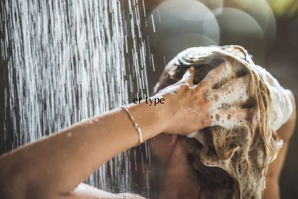 Which type of water is generally preferred for shampooing?