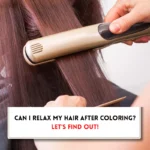 Can I relax my hair after a permanent color?