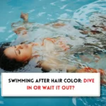 Can you swim after coloring your hair