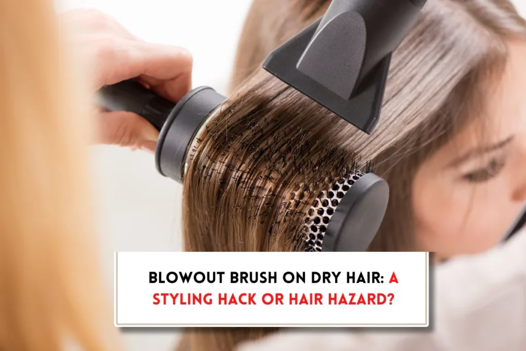 Can you use a blowout brush on dry hair?