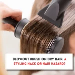 Can you use a blowout brush on dry hair?