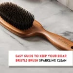 How to clean a boar bristle hair brush?