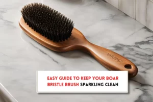 How to clean a boar bristle hair brush?