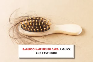 Hair brush with hair indicating how to clean bamboo hair brush?