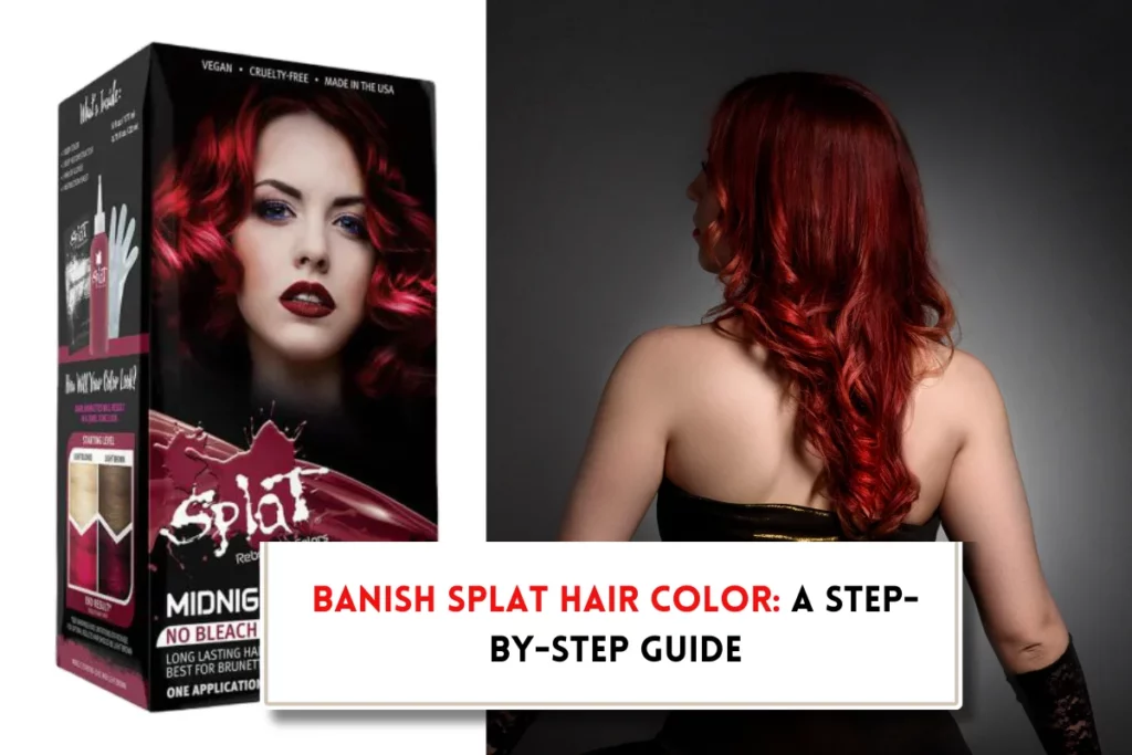 How to remove splat hair color from hair?