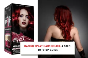 How to remove splat hair color from hair?