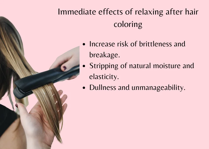 Immediate effects of relaxing after hair coloring