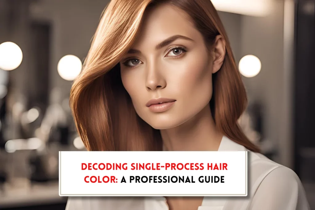 What is a single process color for hair?