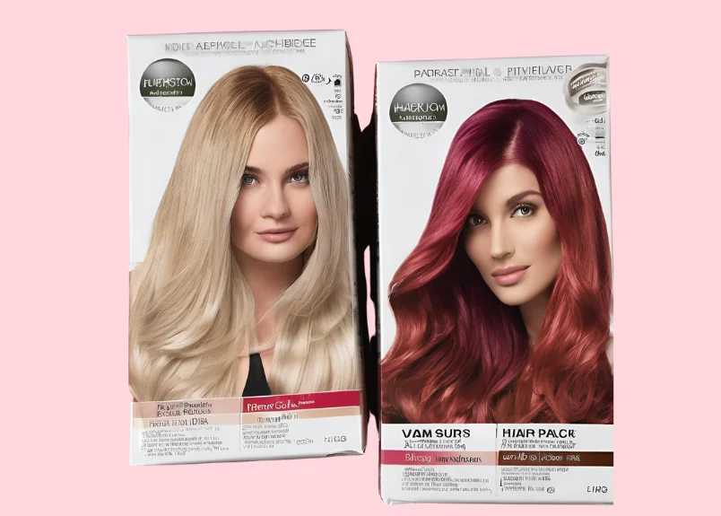 Hair colors from the same brand