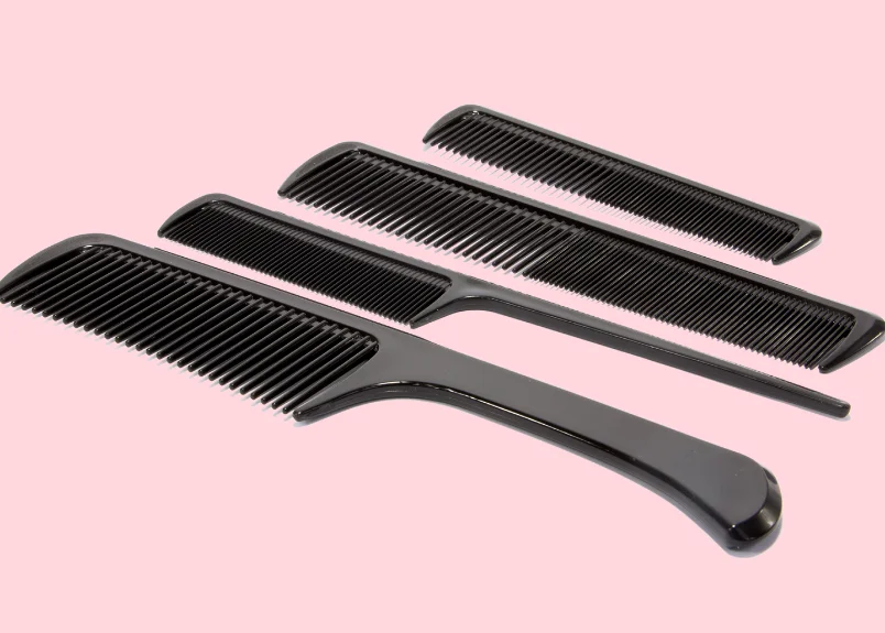 Various types of hair combs