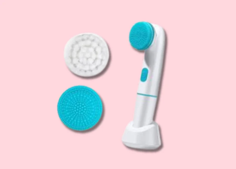 Electric face cleanser with attachments