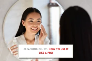 How to use cleansing oil on face?