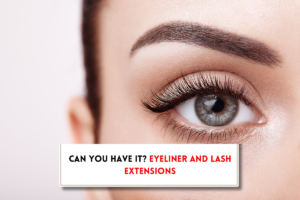 Can I wear eyeliner with lash extensions?