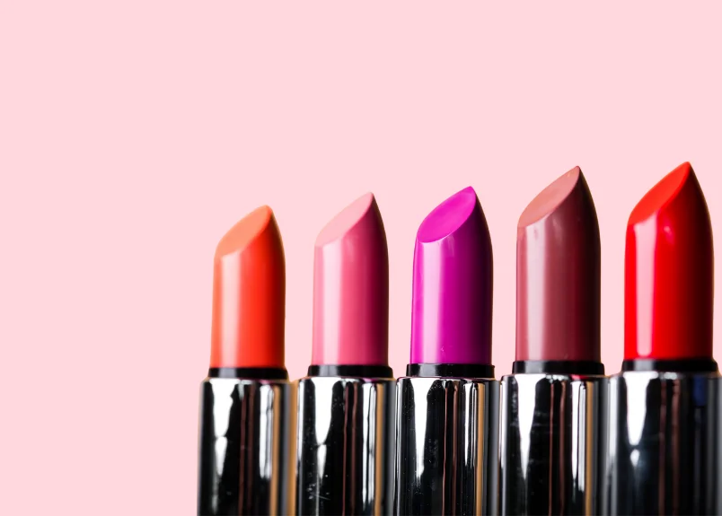 5 different lipstick shades