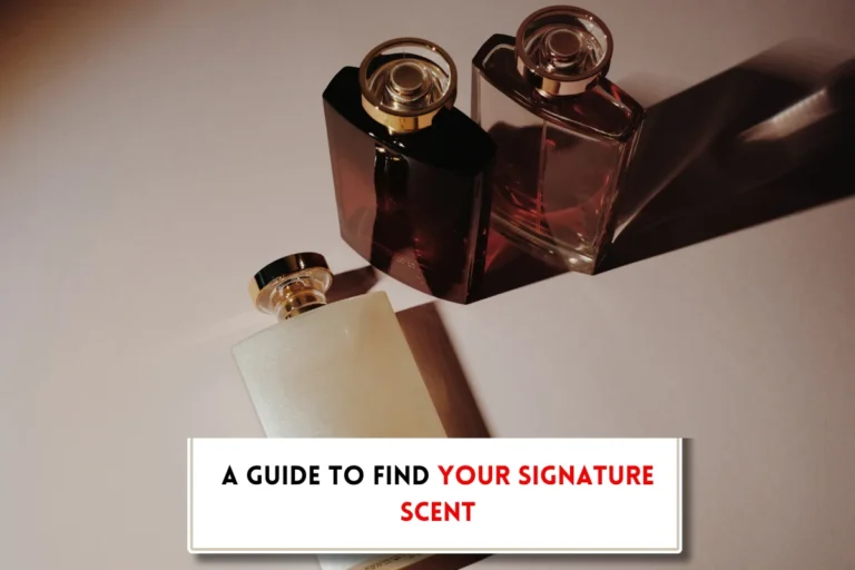 Perfume bottles indicating how to choose a perfume