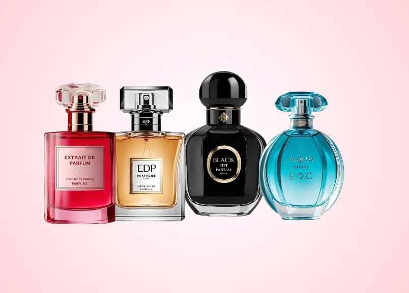 Types of perfume- Extrait De Parfum, EDP, EDC, EDT