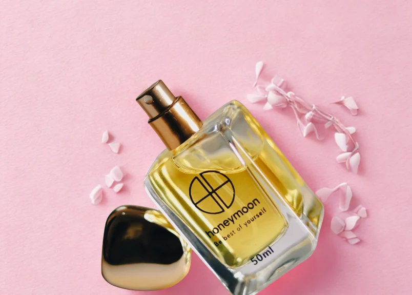 Opened perfume bottle