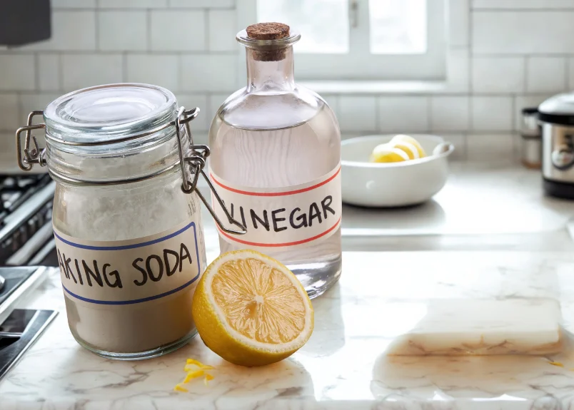 Vinegar & baking soda- the scent neutralizer