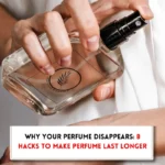 Application of prfume on hand and txt implying, "Why perfume doesn't last on me?"