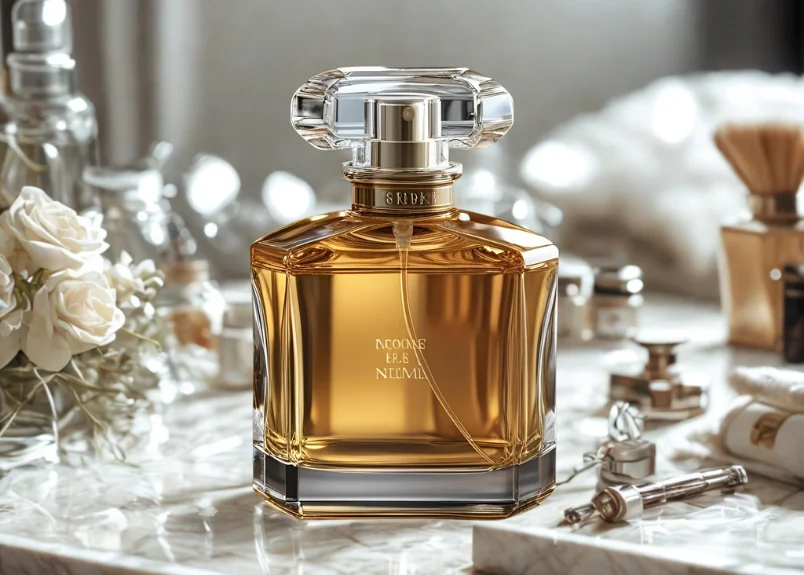 perfume on a dressing table
